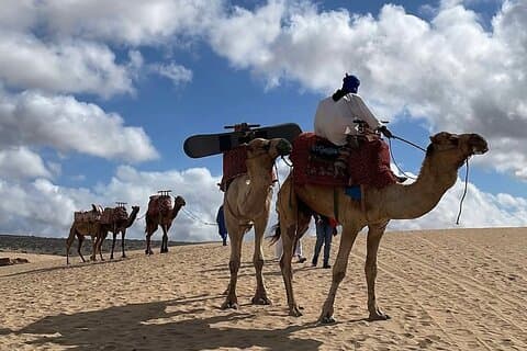 Timlalin Dunes– Kamelentocht, Quadrijden & Sandboarden Ervaring