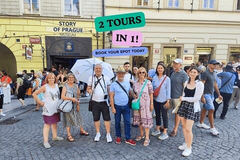 Guidet gåtur i den gamle bydel og det jødiske kvarter Prag (tip-baseret)