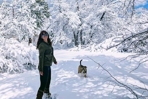 Big Bear Lake sneeuwspelavontuur