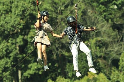 Ubud Zip-Line Avventura, Terrazza di riso e ATV Quad Bike