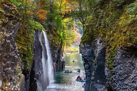 Takachiho Gorge, Mt Aso, Santuário Kamishikimi Tour de um dia saindo de Fukuoka