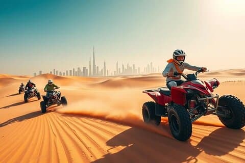 Dubai ATV Quad Bike Tour in Desert with Hotel Transfer