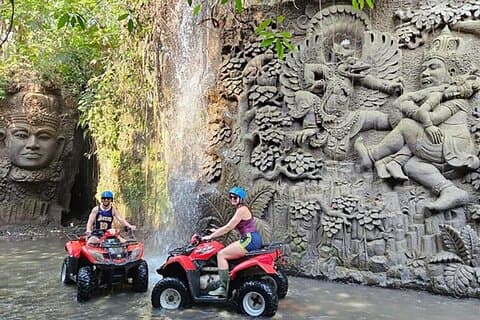 ATV Bali med Legong Cave og gratis adgang til poolen