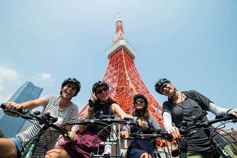 Tokyo Tower Area 3 timers cykeltur med guide