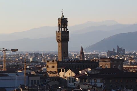 Firenze: Palazzo Vecchio panoramaudsigt med lydguide
