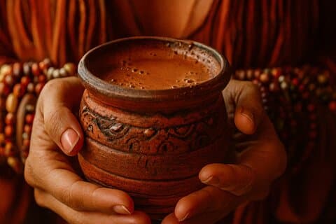 Mayan Cocoa Ritual with Author Brunch in Progress