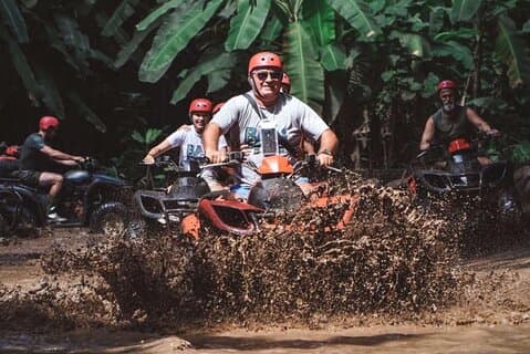 Bali ATV Quad Bike Monkey Forest Jungle Swing med lunsj