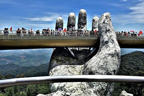 From TIEN SA Port or CHAN MAY Port to Golden Bridge Ba Na Hills