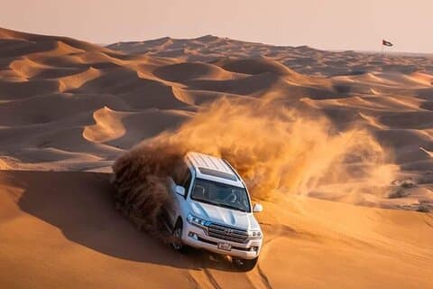 Exclusive Desert Safari Dubai with Camel Ride & Sandboarding