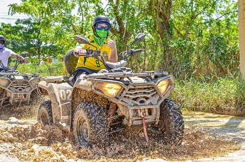 Buggy Aventura em Punta Cana para água Cave e Macau Beach