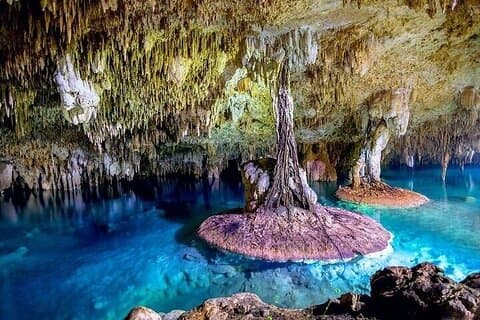 Private Cenote Sac Actun Cave Adventure from Tulum
