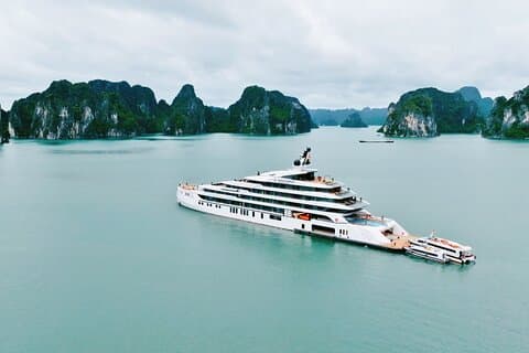 2D1N Baie d'Halong 6 - Tour de croisière de luxe avec piscine à débordement