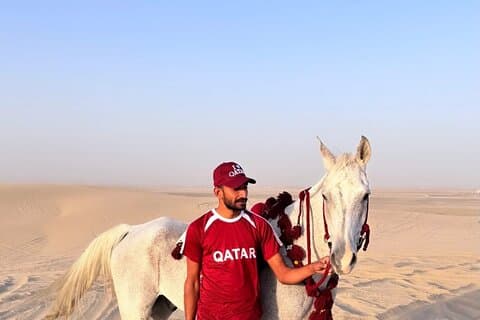 Woestijn paardrijtocht met transfers vanuit Doha