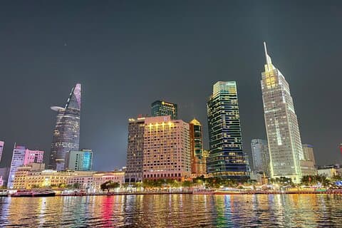 Ho Chi Minh City: Lively Saigon Skyline Sunset View River Cruise