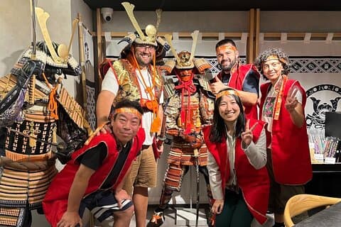 Luksus samurai sushi spisestue i Asakusa Tokyo