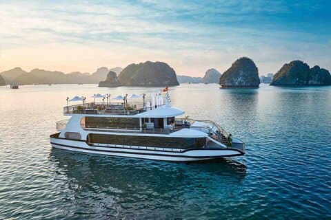 Mysig Bay Halong-dagstur, 5-stjärnig kryssning med buffélunch