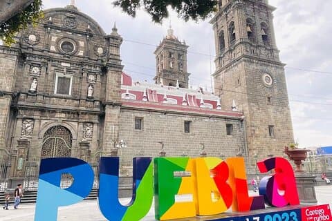 Privat tur fra Mexico by til Pueblo Mágico Cholula og sentrum av Puebla