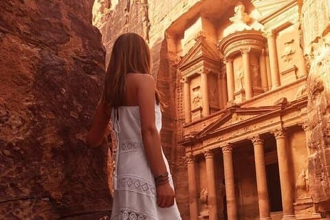 Privat heldag Petra Tour med retur transfer fra Det Døde Hav