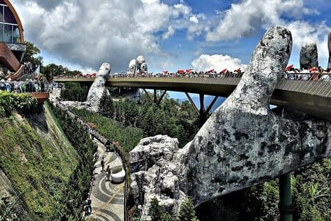 My Son Sanctuary Morning Private Tour & Golden Bridge Ba Na Hills Fullday Tour