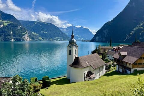 Swiss Alps and Waterfalls Private Tour from Zurich