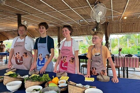 Phnom Penh Silk Island Cooking Class & Culinary Vespa Adventure