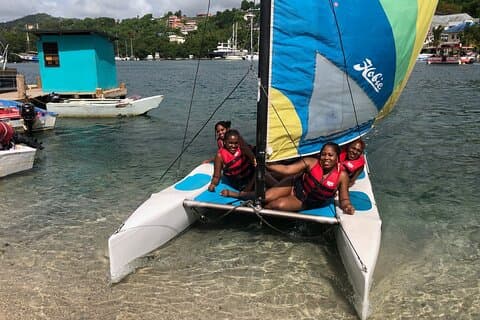 Vattensport äventyr i Marigot Bay St Lucia