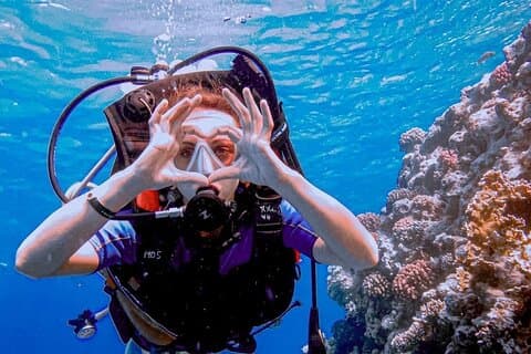 Hurghada Begynnernivå dykking med 2 dykker og lunsj
