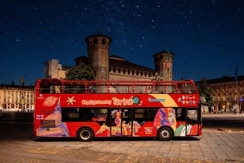 Visite nocturne de Turin en bus ouvert