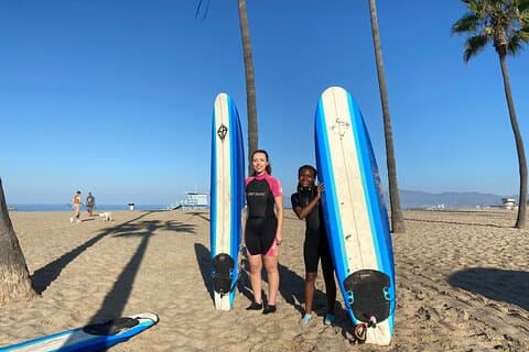 Semi Private Surfing lektioner på Venice Beach