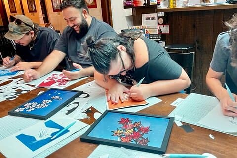 Atelier de découpe de papier japonais Kirie : Créez votre propre art
