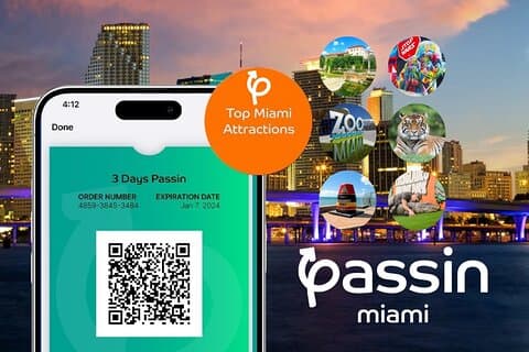 Passin Miami: Kostenlose 30+ Attraktionen, eSIM & 1-Wege Flughafentransfer