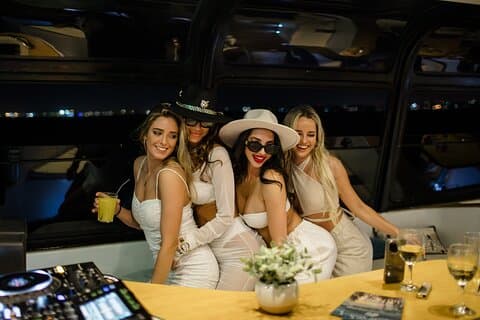 Lisbon Night Party Cruise with DJ, Pizza & Drinks