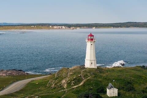 Sentier de randonnée au phare de Louisbourg Vues panoramiques sur le littoral