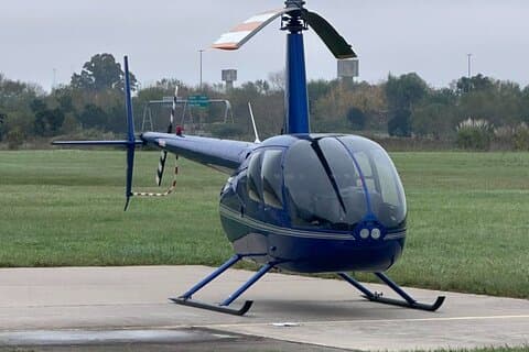 Helicopter flyover in Buenos Aires