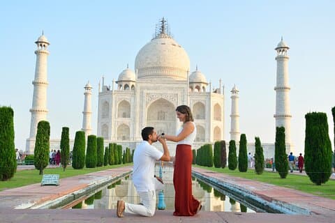 Delhi: Dagstur i Taj Mahal og Agra med Superfast-tog All Inclusive