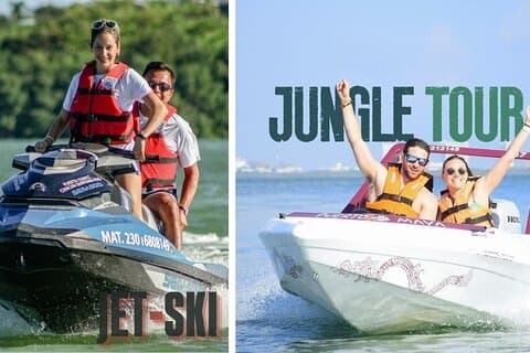Hurtigbåt over Mangroves & Snorkel med jetskiutleie