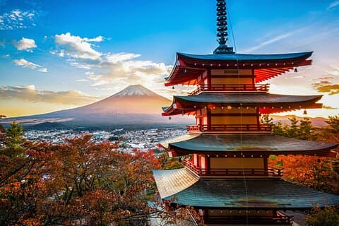 Monte Fuji Kawagoe e Santuário de Hikawa