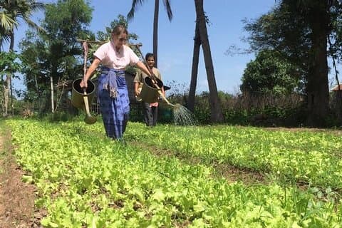 Volledige dag Siem Reap Farm Tour met kookles en monnikszegen