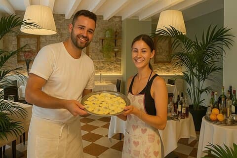 Verona en la Arena: Clase de cocina de pasta y tiramisú con vino
