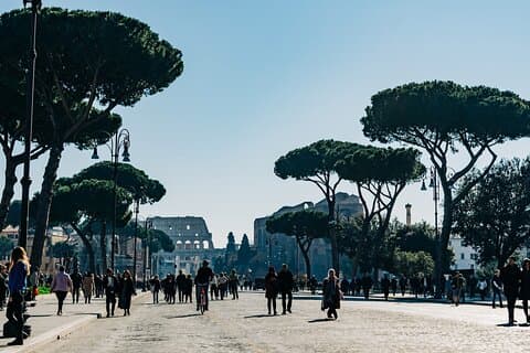 Rome city center night tour with private van