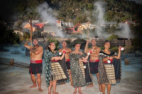 From Auckland, Rotorua Waiotapu & Maori Village Tour with Haka