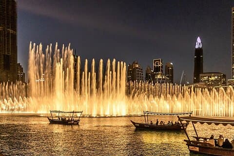 Billets pour le spectacle de la fontaine de Dubaï et le tour du lac Abra