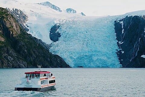 Pacote de cruzeiro e autocarro Glacier Quest
