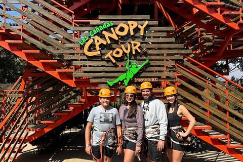 Esperienza di Canopy Tour e percorso ad alta fune a Ensenada