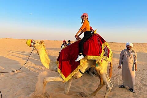 Sunset Desert Safari with BBQ Dune Bashing Camel and More