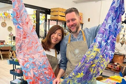 Water Marbling Workshops in Somerset New Jersey