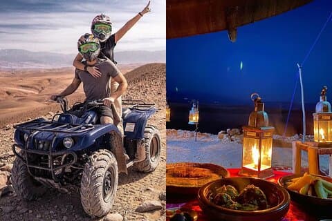 Golden Hour i Agafay: ATV Quad ride & middag [Privat transport]