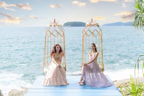 Phuket Rock Beach Swing Instagram Photo Spot og havutsikt