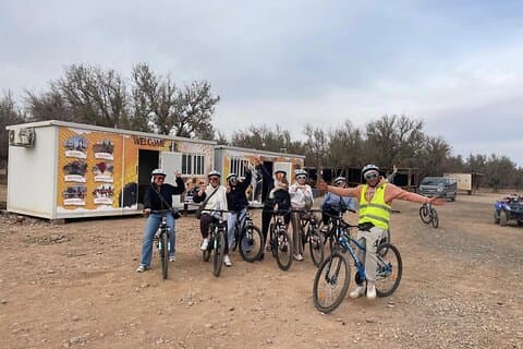 Cykeltur i Marrakesh ørkenen