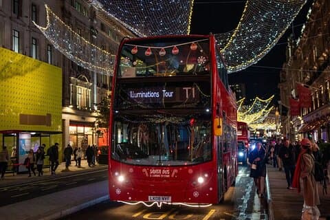 Natal Lights Santa Sleigh Open-Top Tour